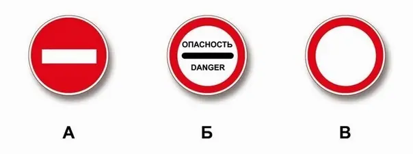 Иллюстрация к вопросу: Какой из указанных знаков запрещает дальнейшее движение всех без исключения транспортных…
